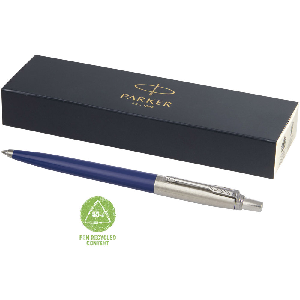 Parker Jotter gerecyclede balpen (zwarte inkt) - voor bedrijven en relatiegeschenken - Marineblauw