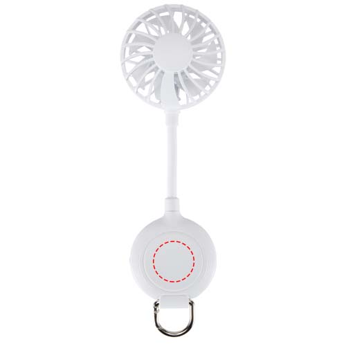 Ventio draagbare ventilator van gerecycled plastic met magneet