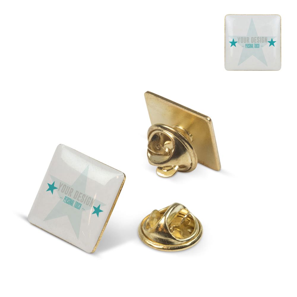 Badge metalen pin 15x15mm - voor bedrijven en relatiegeschenken