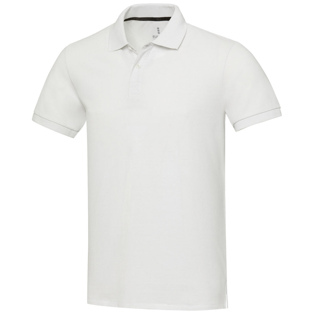 Emerald unisex Aware™ gerecyclede polo met korte mouwen - bedrukt of onbedrukt verkrijgbaar - wit