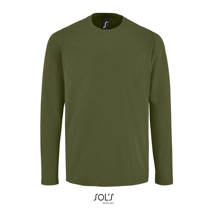 IMPERIAL LSL MEN - IMPERIAL LSL MEN T-shirt190 - kopen of bedrukken - Donker Kaki
