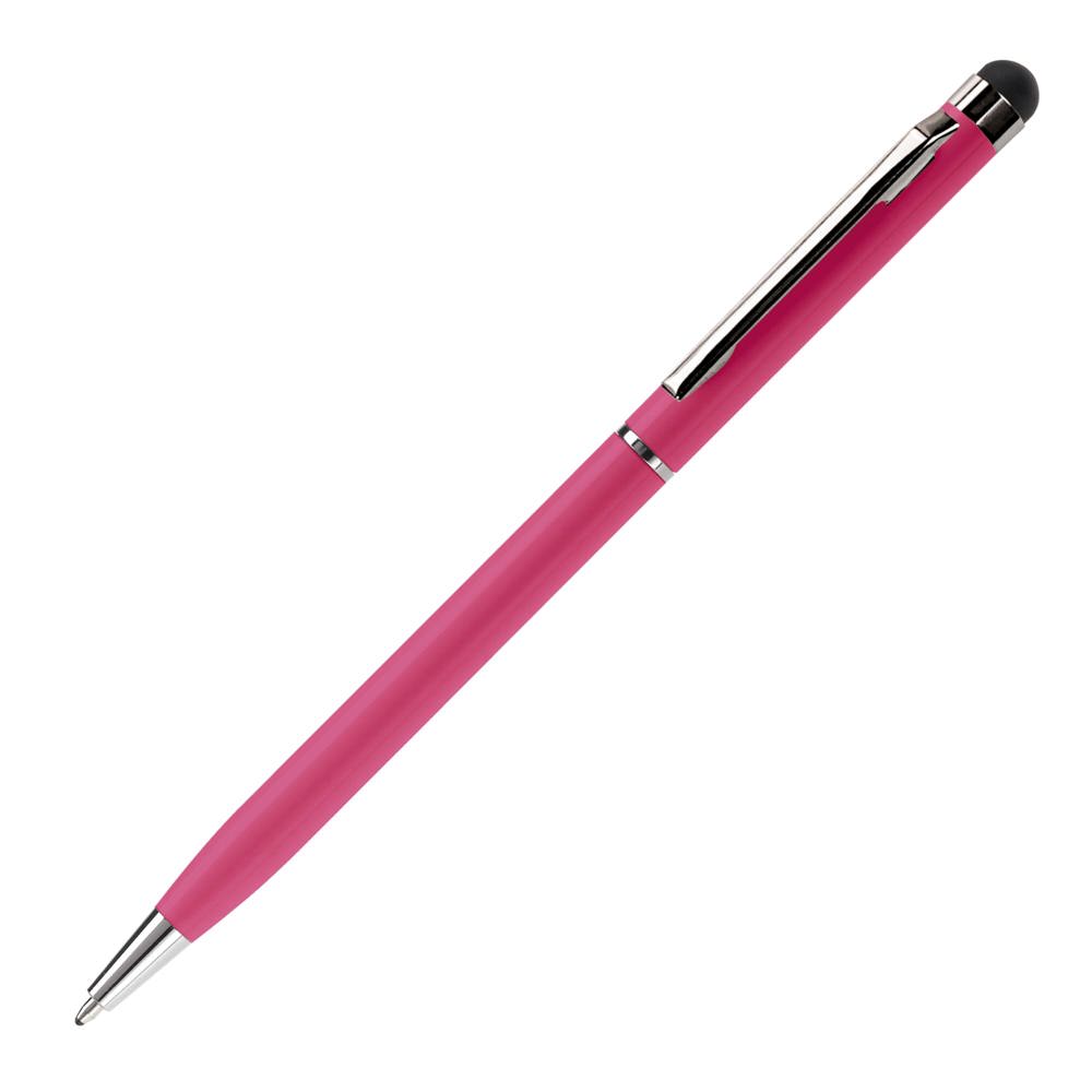 Balpen stylus metaal - bedrukt of onbedrukt verkrijgbaar - Donker Roze