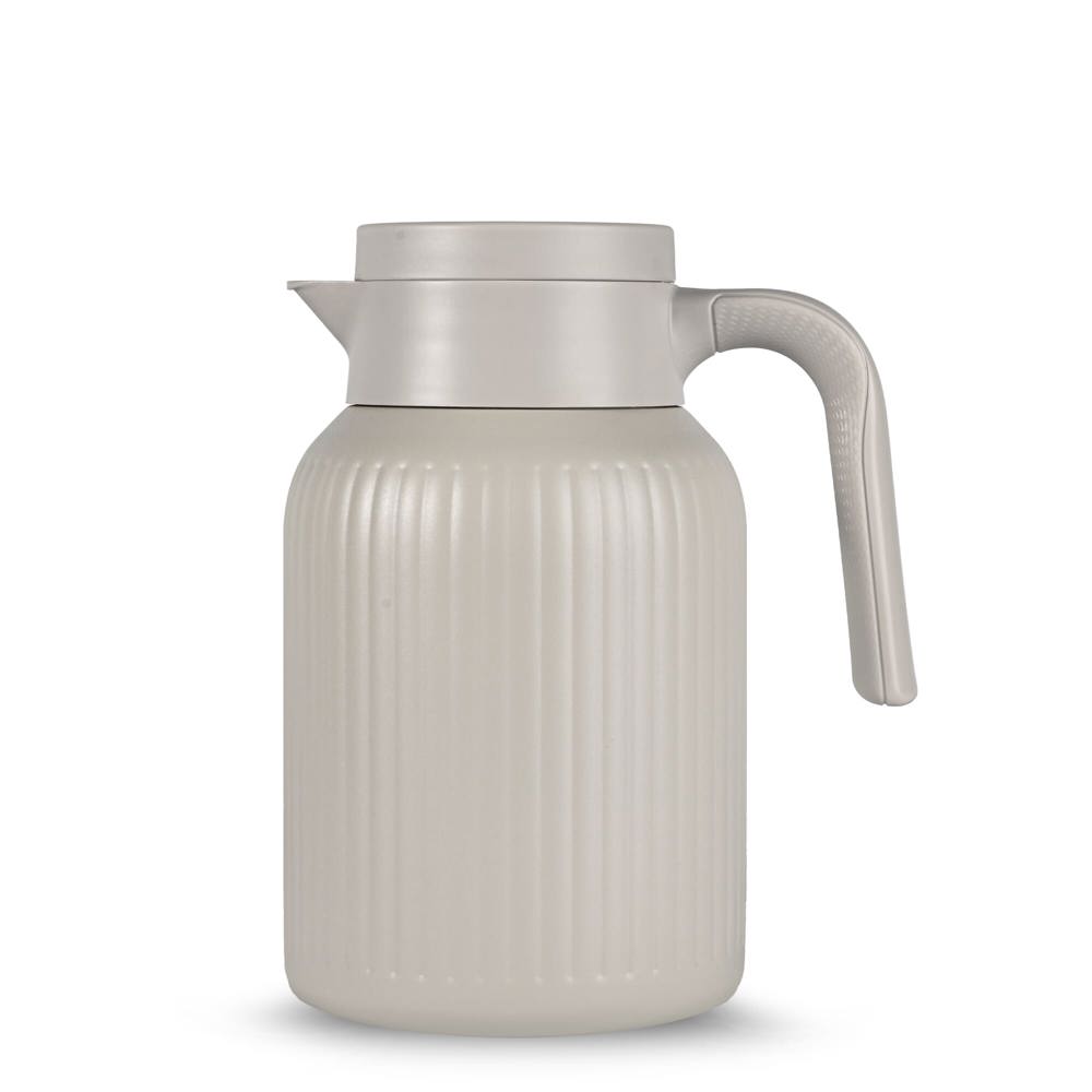 Sagaform Trine Thermoskan (gerecycled) 1.5 L - bedrukt of onbedrukt verkrijgbaar - Beige