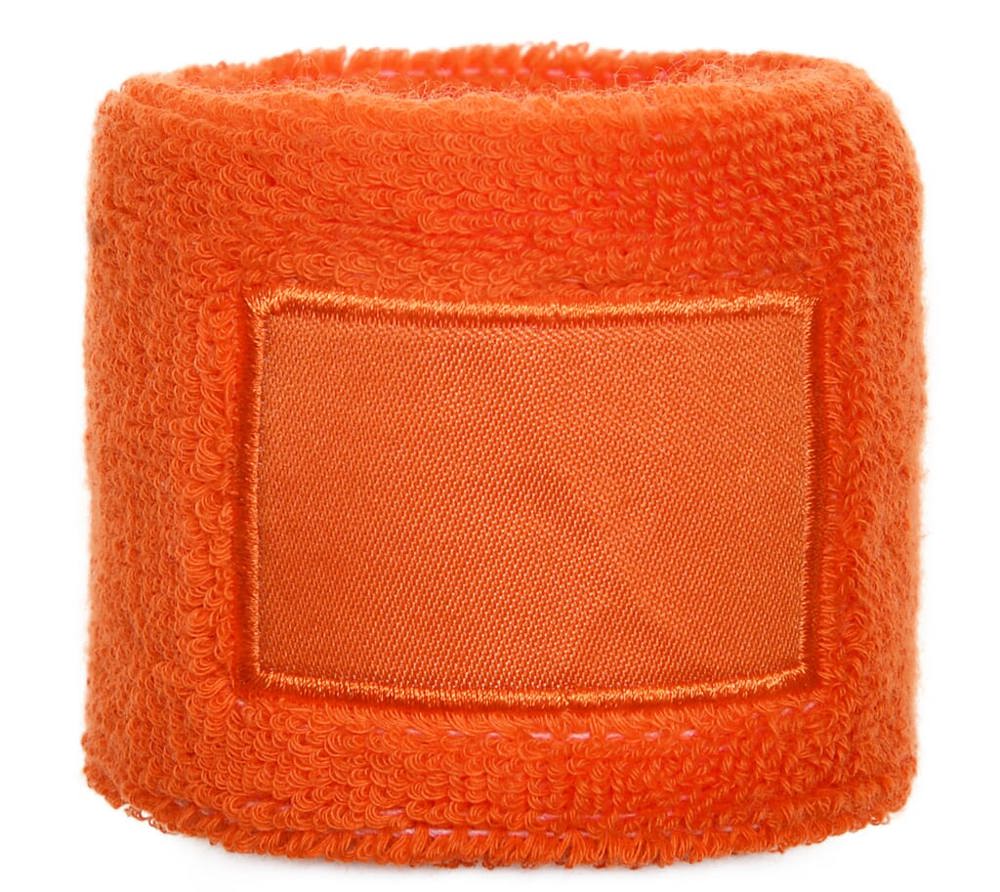 Polsband met label - met logo of onbedrukt bestellen - Oranje (PMS 165c) / Oranje