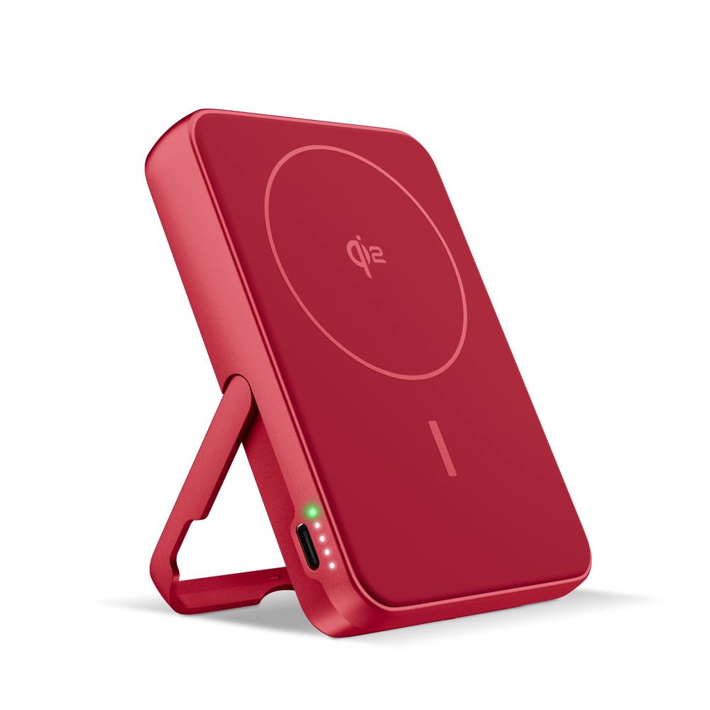Fresh 'n Rebel Draadloze Powerbank 10000mAh Geschikt voor MagSafe - Rood