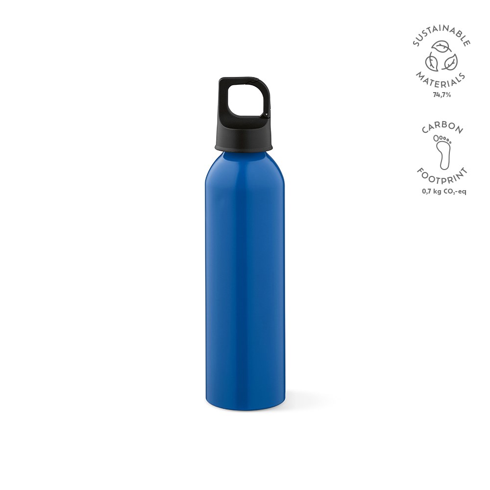 Mackenzie-fles gerecyclede aluminium 690 ml - bedrukt of onbedrukt verkrijgbaar - blauw