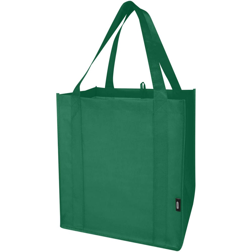 Liberty GRS gerecycled non woven draagtas met bodemplaat 29 l - met logo of onbedrukt bestellen - Groen