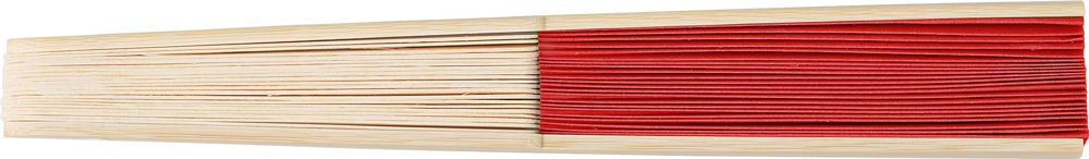 Bamboe handwaaier Elio - kopen of bedrukken - Rood