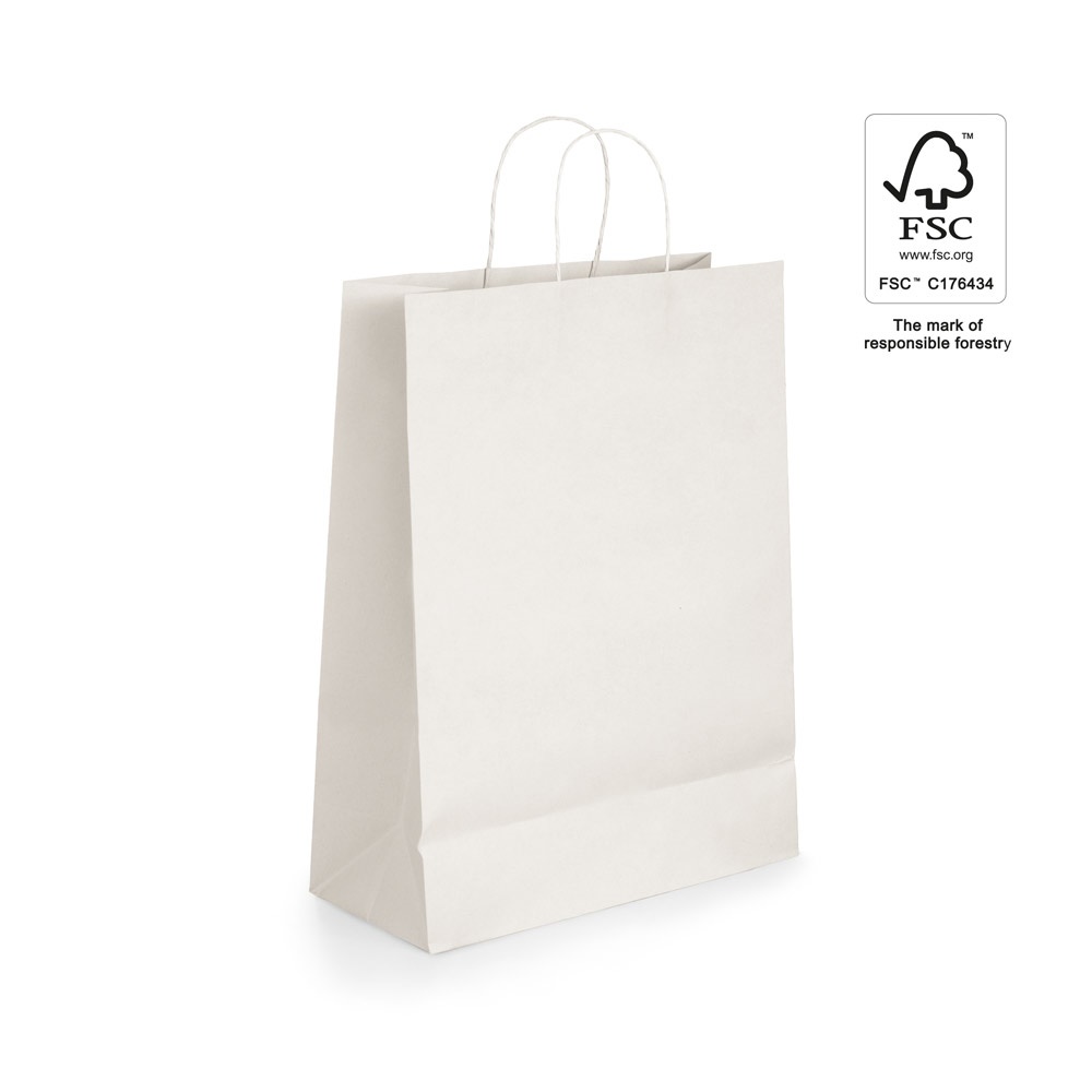 GRANT. Kraftpapieren tas (100 g/m²) - met logo of onbedrukt bestellen