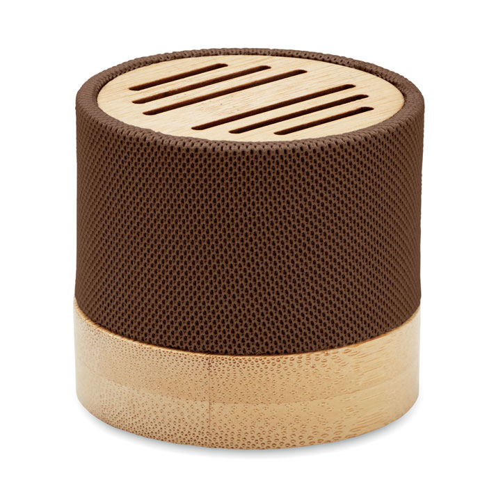 BOOL - Bamboe RPET luidspreker - met logo of onbedrukt bestellen - Chocolade