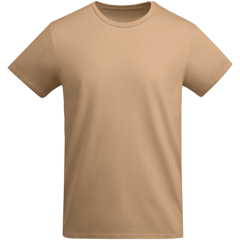 Breda biologisch katoenen herenshirt met korte mouwen - voor bedrijven en relatiegeschenken - Grieks oranje