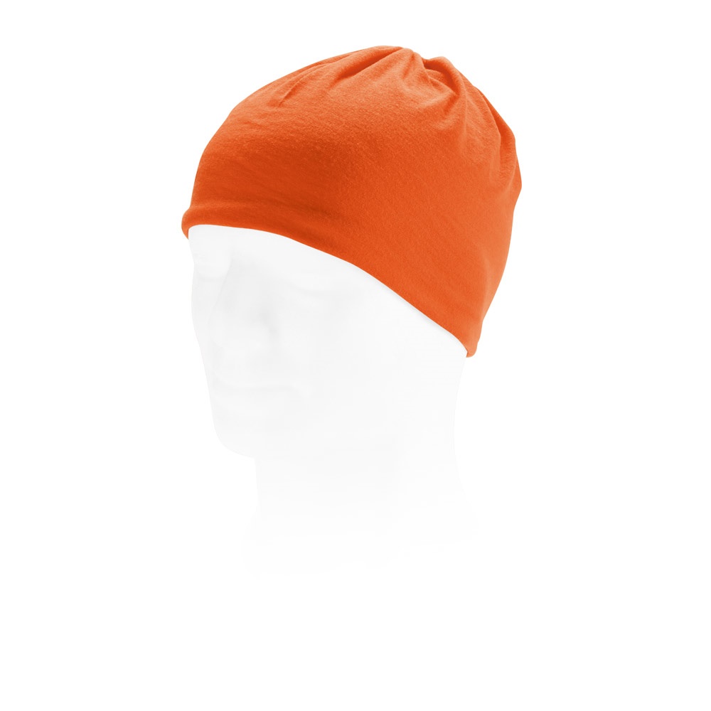 CHARLOTTE. Multifunctionele bandana (130 g/m²) - bedrukt of onbedrukt verkrijgbaar - oranje