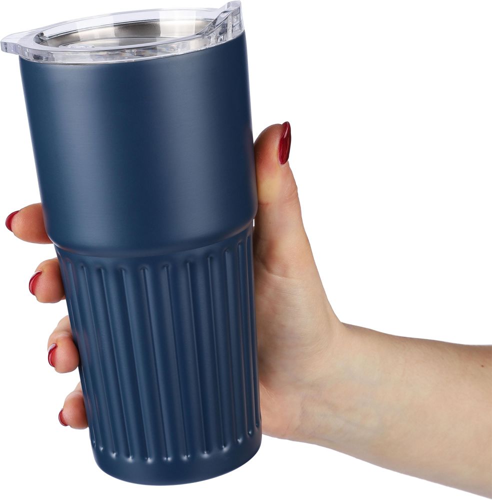 Gerecyclede roestvrijstalen dubbelwandige drinkmok (500 ml) Kael
