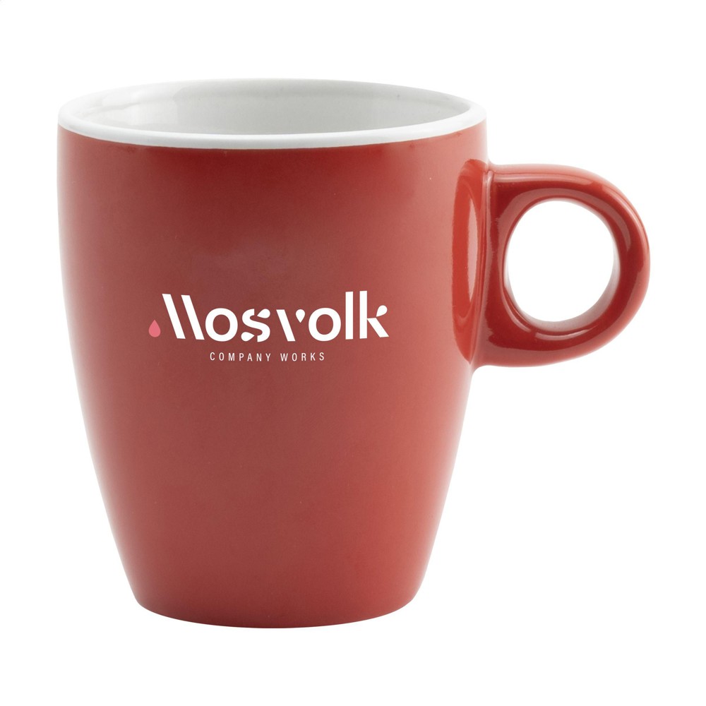 CoffeeCup 200 ml mok - rood/wit (± PMS 485)