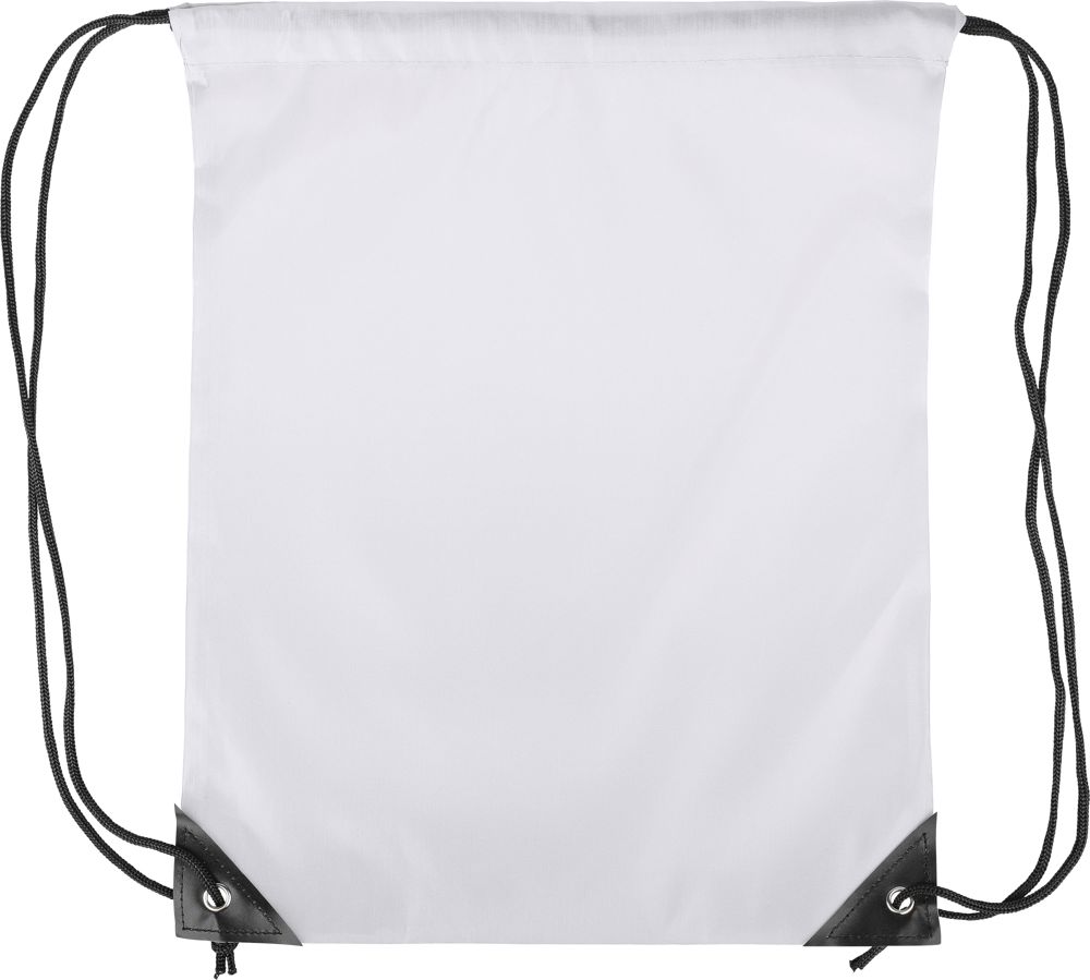 Polyester (210D) rugtas Stef - voor bedrijven en relatiegeschenken - Wit