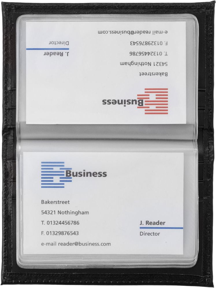 bonded lederen creditcardhouder Bethany - met logo of onbedrukt bestellen