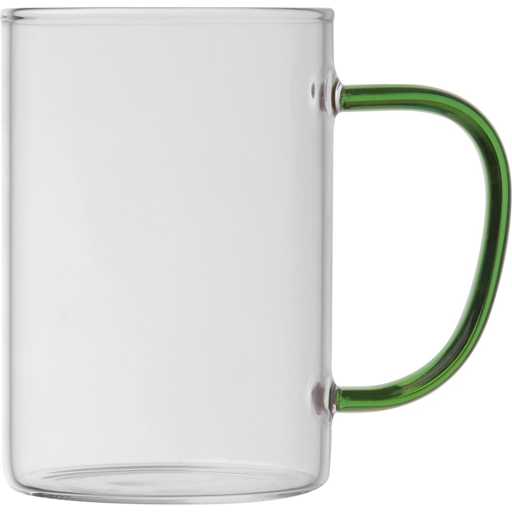 Theeglas met gekleurd oortje
