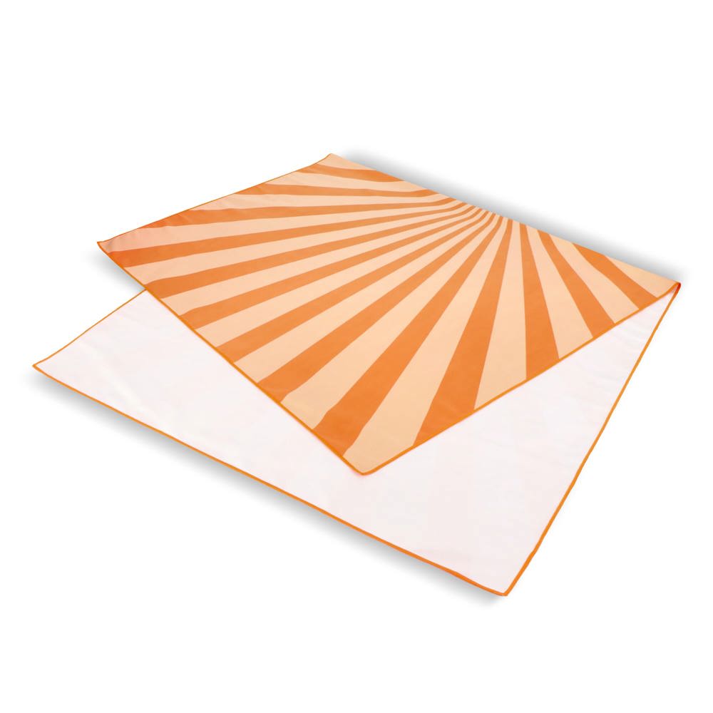 R-PET sneldrogende strandlaken 100x180cm met opbergzak (200g/m²) sublimatie