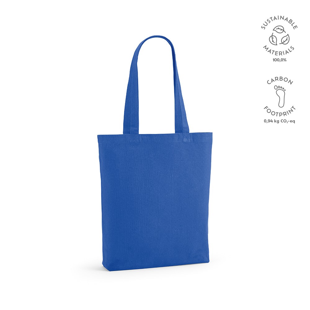 Logan boodschappentas gerecycled katoen 280 gsm - voor bedrijven en relatiegeschenken - koningsblauw