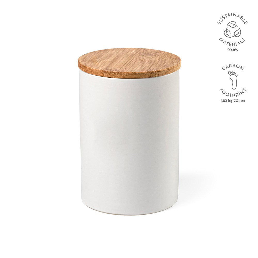 Munch 1000 Canister Keramisch 980 ml - Wit - kopen of bedrukken