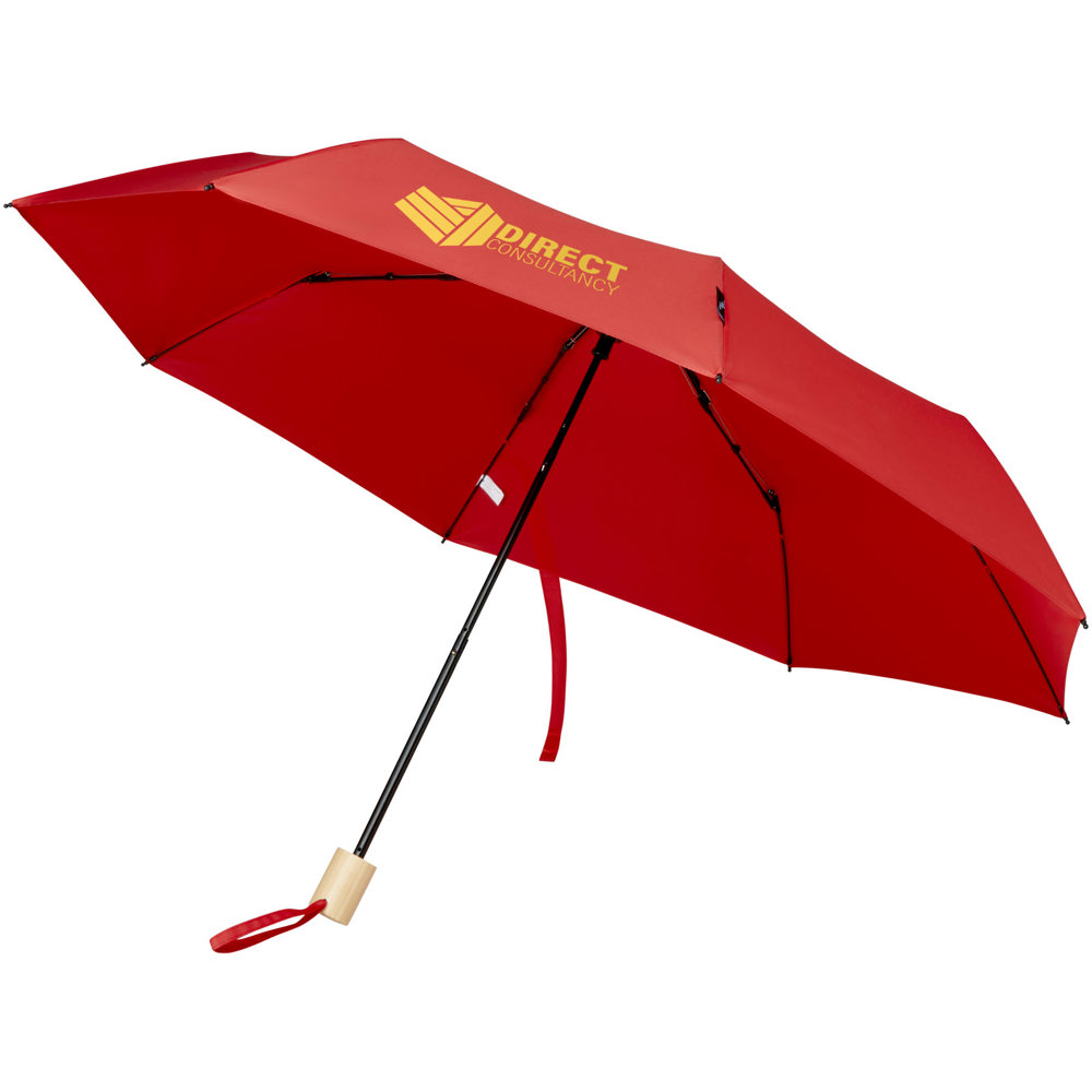 Birgit 21'' opvouwbare windproof gerecyclede PET-paraplu