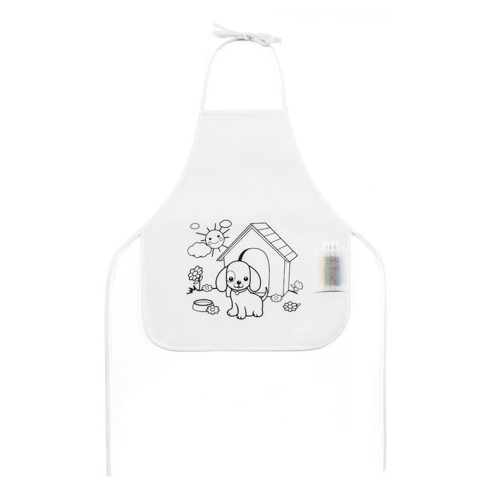 NILO. Kleurschort voor kinderen in vlies (80 g/m²)