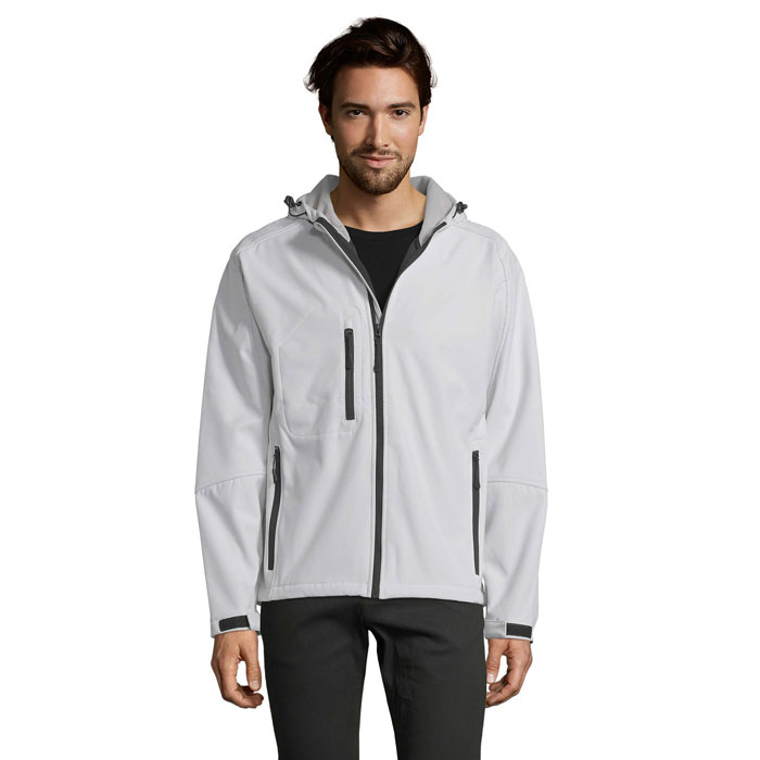 REPLAY MEN - REPLAY HEREN SOFTSHELL - met logo of onbedrukt bestellen - Wit