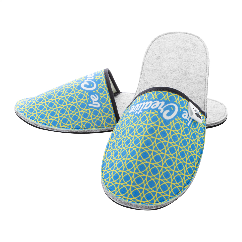 CreaFelt Slip - custom made RPET-slippers - bedrukt of onbedrukt verkrijgbaar - 36-38