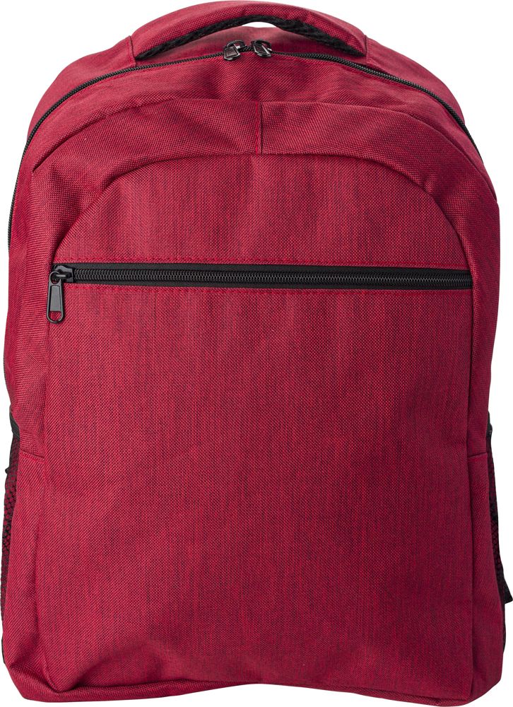 Polyester rugzak (600D) Glynn - kopen of bedrukken - rood