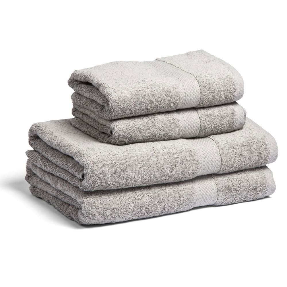 Lord Nelson Fairtrade handdoek 70x130cm set van 3 - voor bedrijven en relatiegeschenken - Grijs