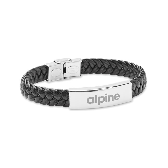 FAULET - Gevlochten kunstleren armband - voor bedrijven en relatiegeschenken