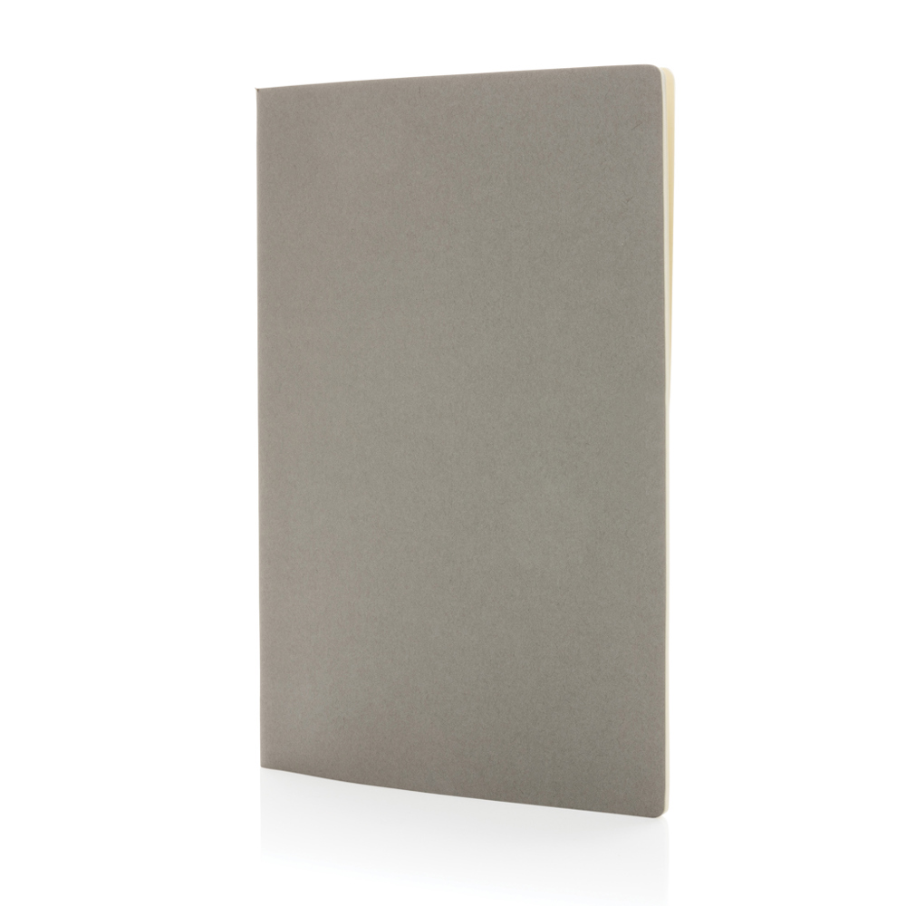 A5 standard softcover notitieboek - met logo of onbedrukt bestellen - grijs (± PMS 2332C)