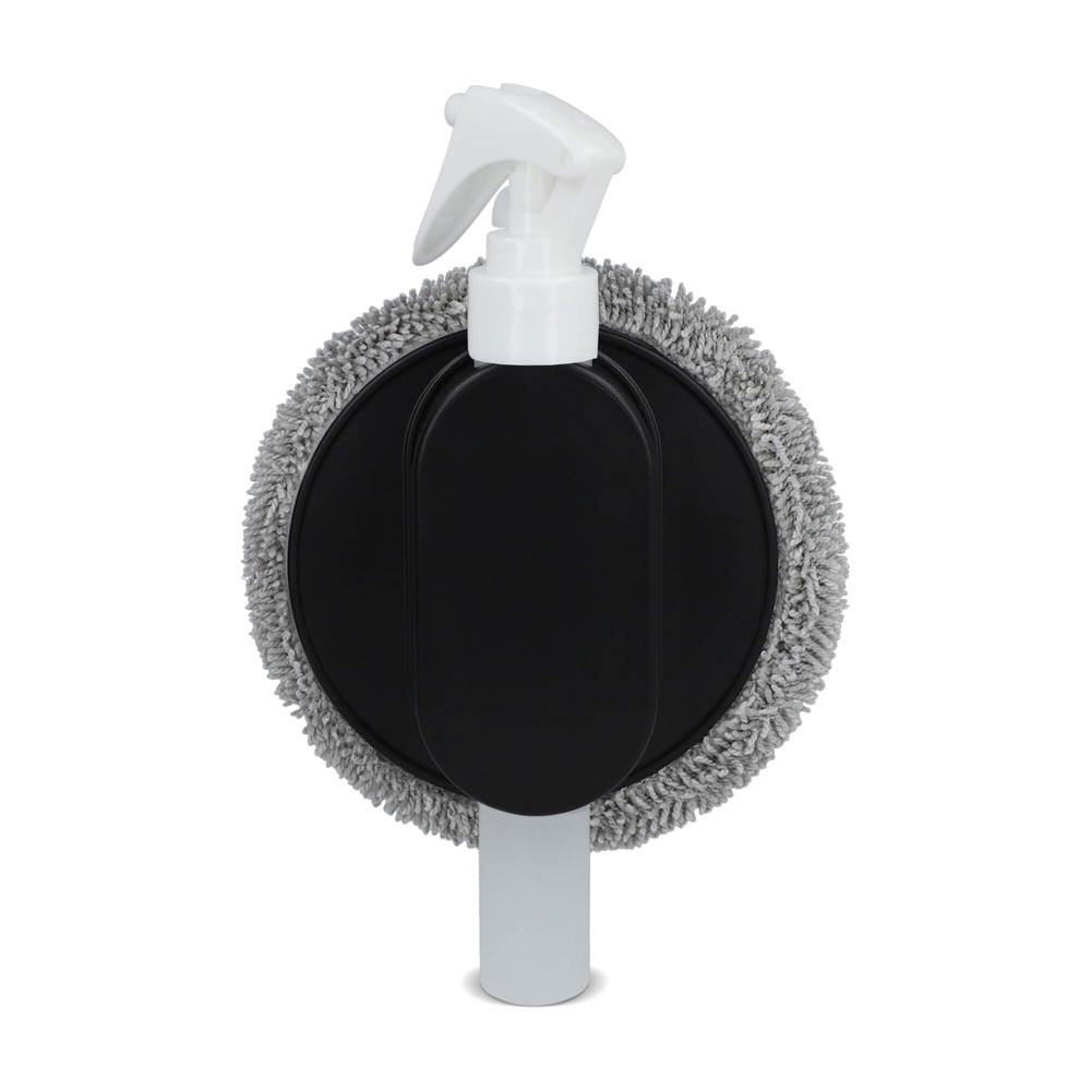 2-in-1 spray en schoonmaakdoek - voor bedrijven en relatiegeschenken - Zwart