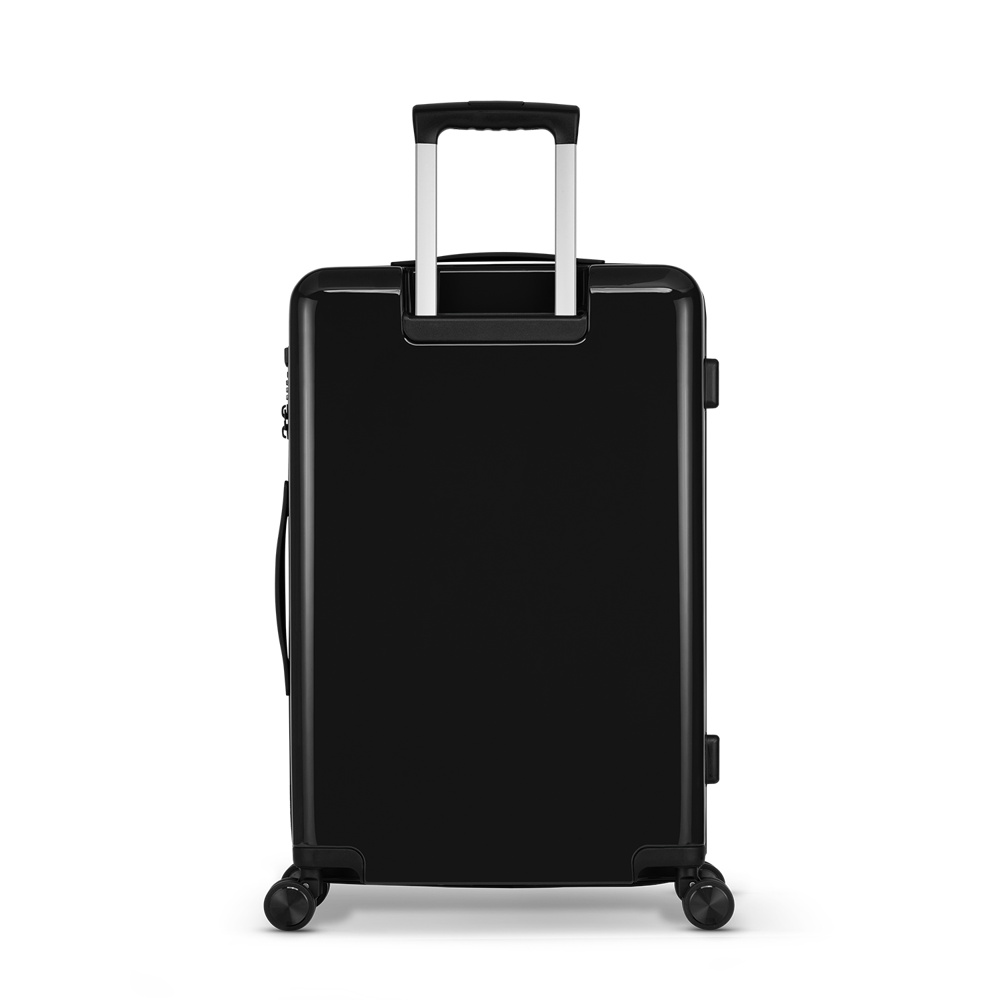 STICKERCASE® 24" Reiskoffer zwart - met gepersonaliseerde sticker en/of individuele namen