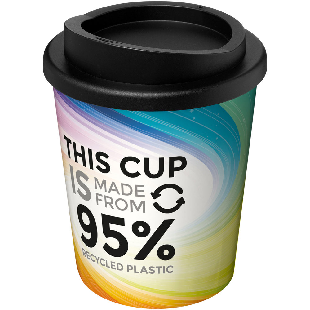Brite-Americano® Espresso Recycled 250 ml geïsoleerde beker - voor bedrijven en relatiegeschenken