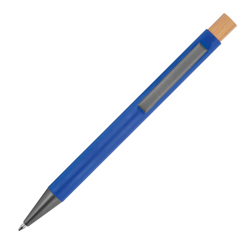 Pen van gerecycled aluminium met bamboe drukker