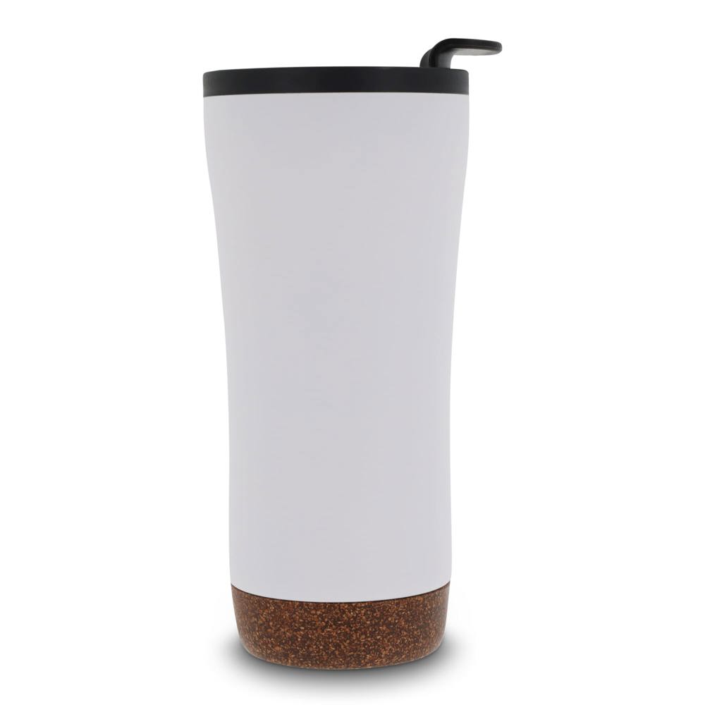 Dubbelwandige thermobeker met kurk onderzijde 480ml
