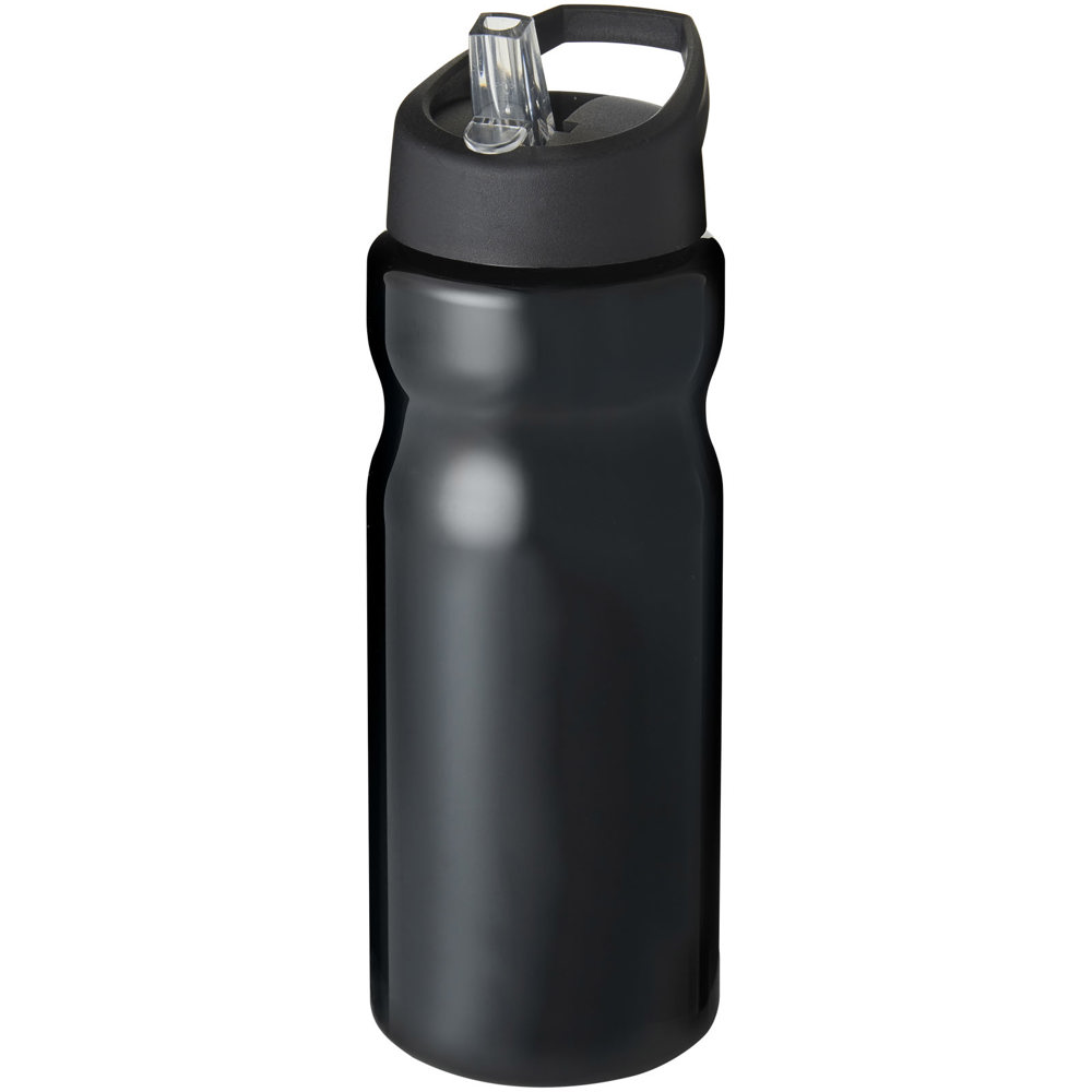 H2O Active® Base 650 ml bidon met fliptuitdeksel - met logo of onbedrukt bestellen - zwart