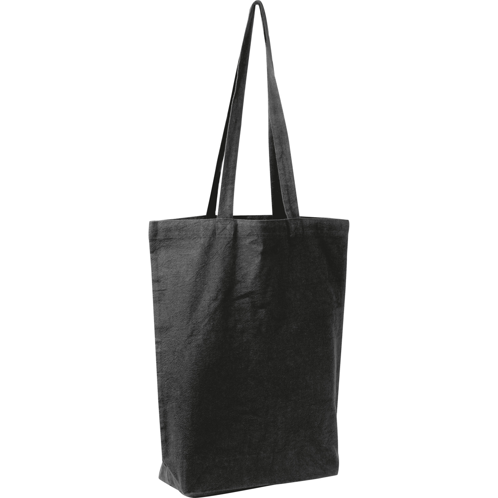 Fairtrade katoenen tas met bodemvouw