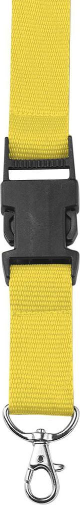 Polyester (300D) keycord Bobbi - met logo of onbedrukt bestellen - geel