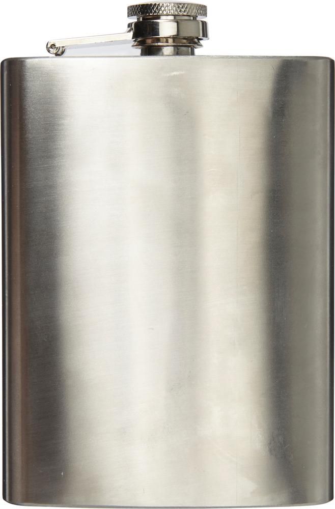 RVS heupfles Benedict - met logo of onbedrukt bestellen - Zilver