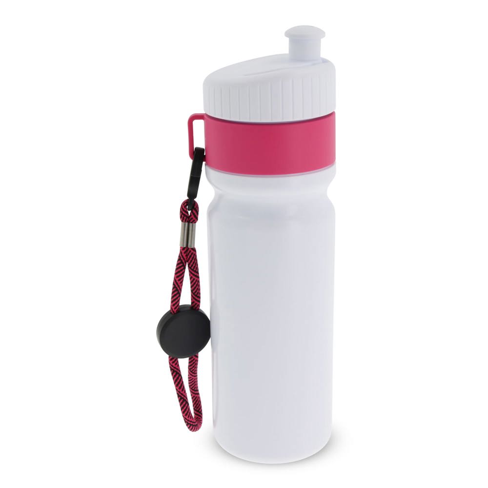 Sportbidon met rand en koord 750ml