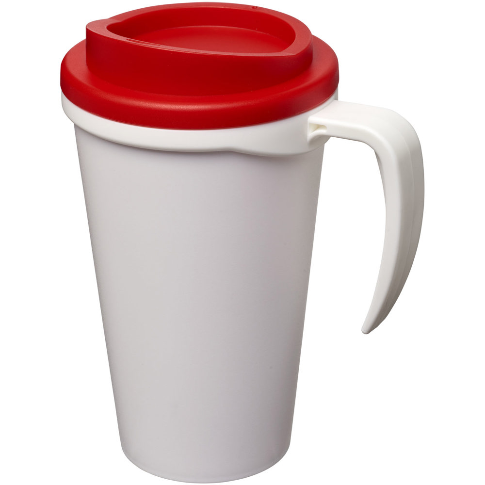 Americano® grande 350 ml geïsoleerde beker - bedrukt of onbedrukt verkrijgbaar - Wit, Rood
