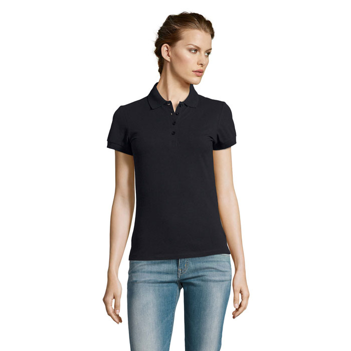 PEOPLE - PEOPLE dames polo 210g - voor bedrijven en relatiegeschenken - Marine
