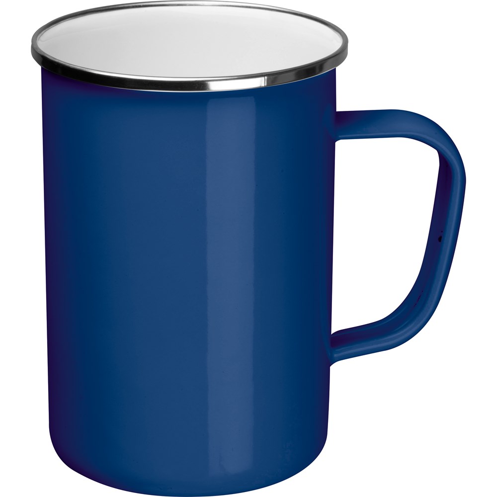 Emaille beker - voor bedrijven en relatiegeschenken - blauw