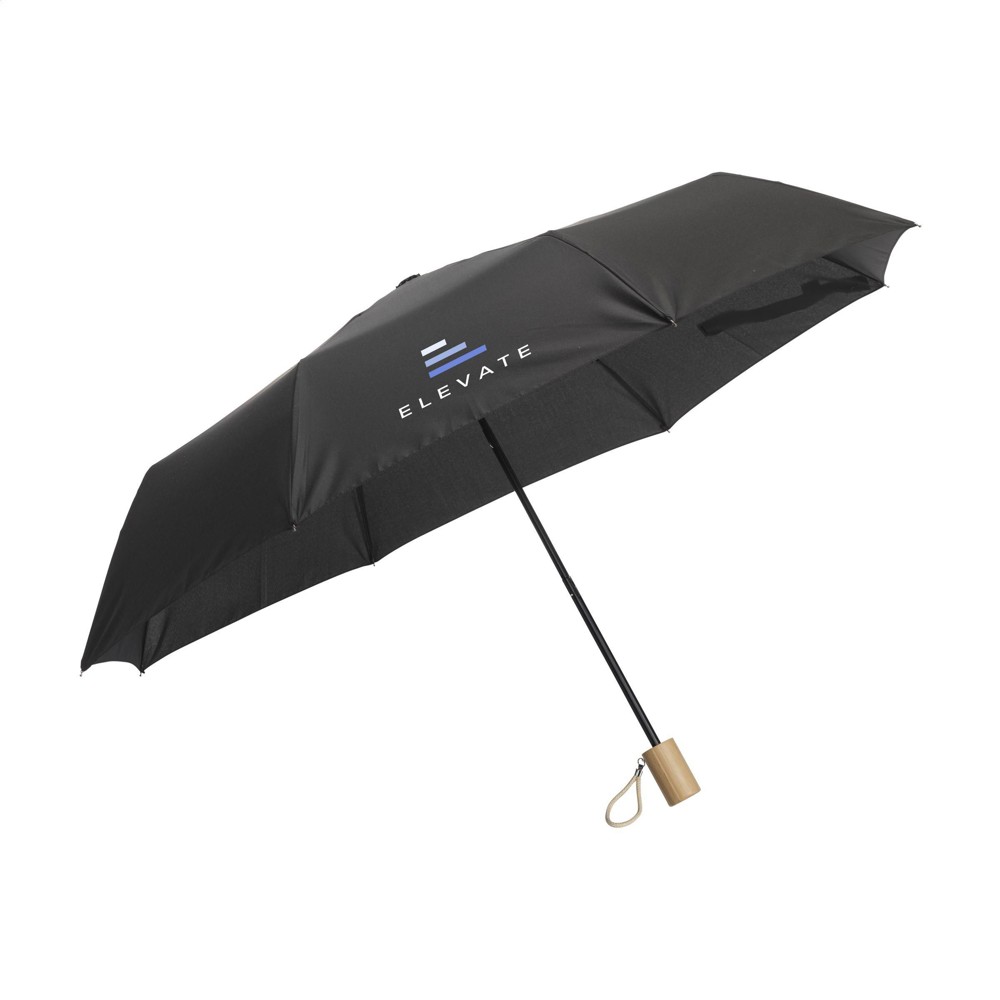 Mini Umbrella RCS RPET opvouwbare paraplu 21 inch - zwart
