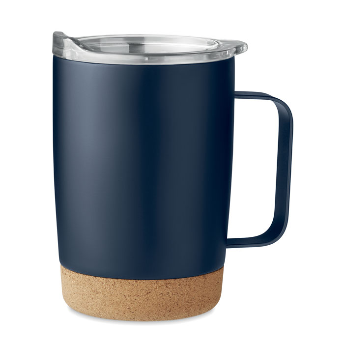 RUBY - Doppelwandiger Becher 300ml - bedrukt of onbedrukt verkrijgbaar - Marineblauw