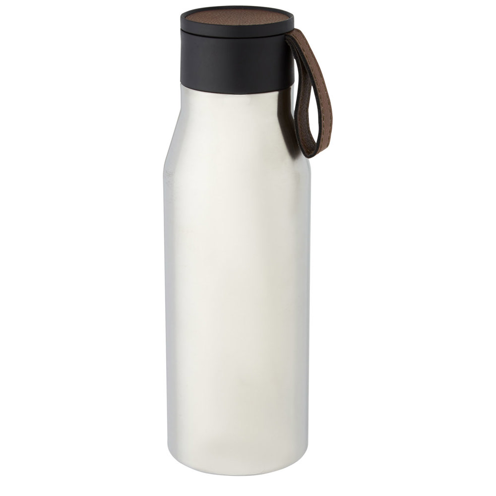 Ljungan koperen vacuüm geïsoleerde roestvrijstalen fles van 500 ml met PU leren band en deksel