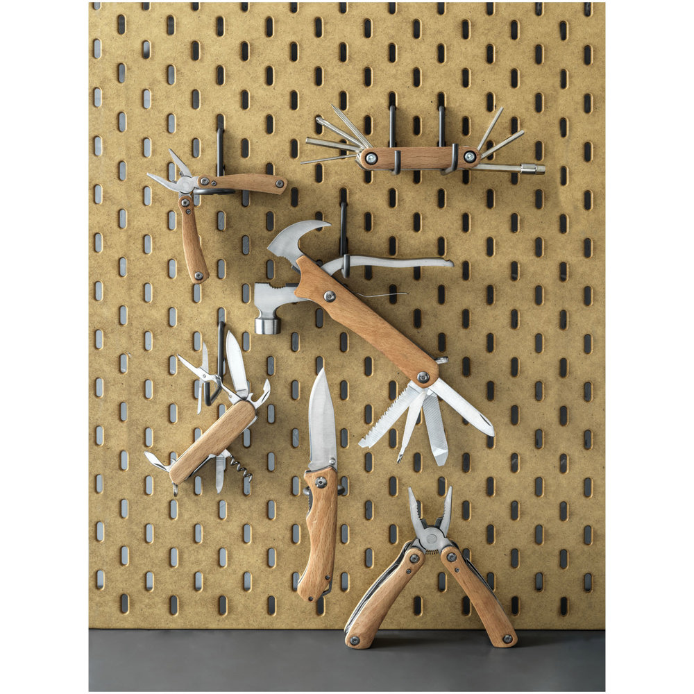 Richard houten zakmes met 7 functies