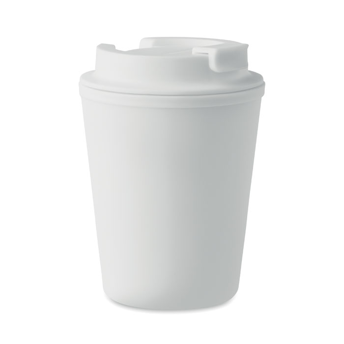 TRIDUS - PP beker 300 ml - met logo of onbedrukt bestellen - Wit